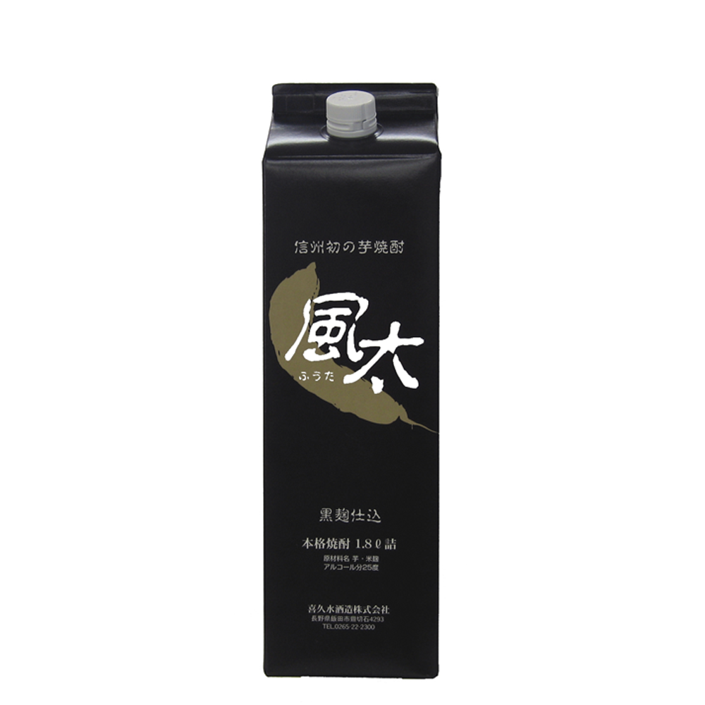 25％　本格いも焼酎　風太パック　1800ml
